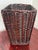 Farmhouse Late 20th Century Dark Brown Woven Wicker Waste Basket For Sale - Image 3 of 8