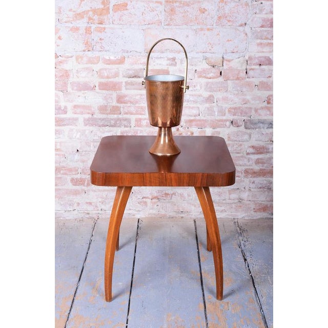 Art Deco Standing Champagne Cooler in Brass and Copper, France, 1920s For Sale - Image 11 of 14