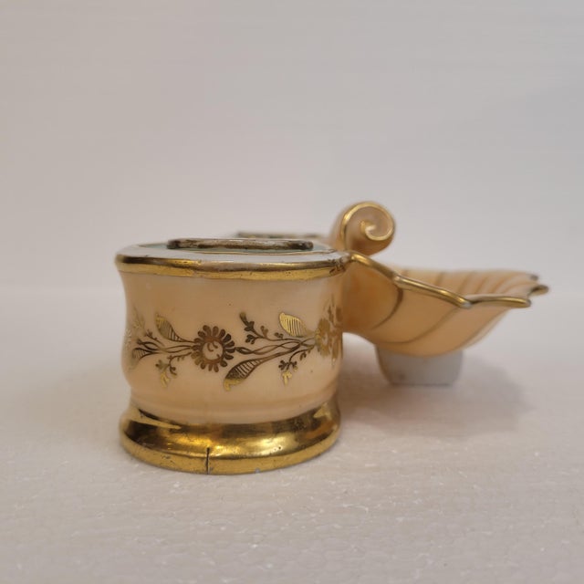 Beige Inkwell or Writing Set in Porcelain by Jacob Petit, France, 19th Century For Sale - Image 8 of 18