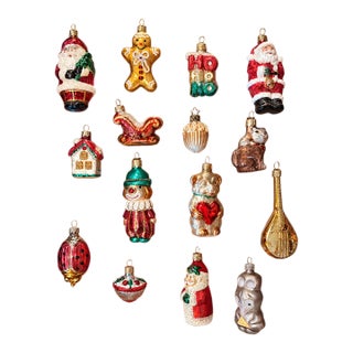 Vintage Inge Glas Old World Christmas & Radko Ornaments Boxed Set For Sale