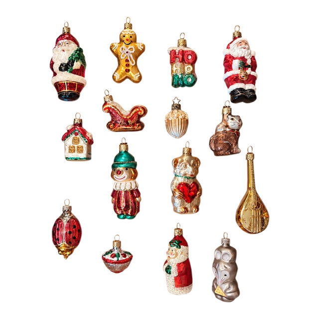 Vintage Inge Glas Old World Christmas & Radko Ornaments Boxed Set For Sale