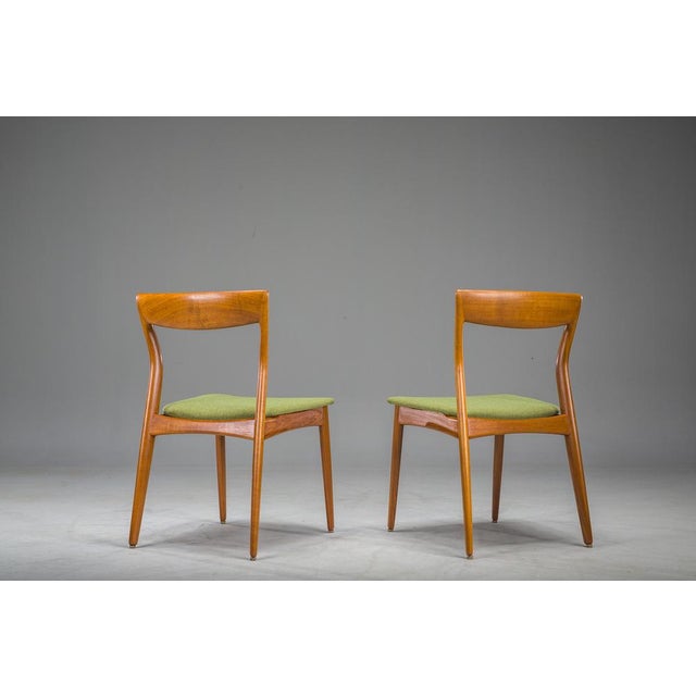 1970s Set of Dining Teak Chairs attributed to R. Borregaard for Viborg, 1970s For Sale - Image 5 of 14