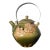Modern Japanese Studio Pottery Oribe Tea Pot by Ken Matsuzaki For Sale