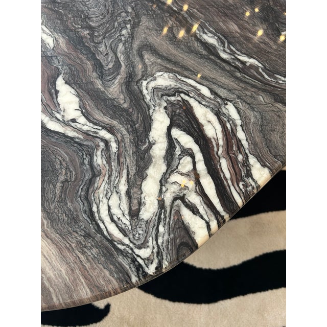 Italian Italian Marble “Eye” End Tables Attributed to Roche Bobois - A Pair For Sale - Image 3 of 13