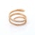 18k Solid Gold Pave Set Natural Diamond Serpent Wrap Ring Size 7 For Sale - Image 9 of 16