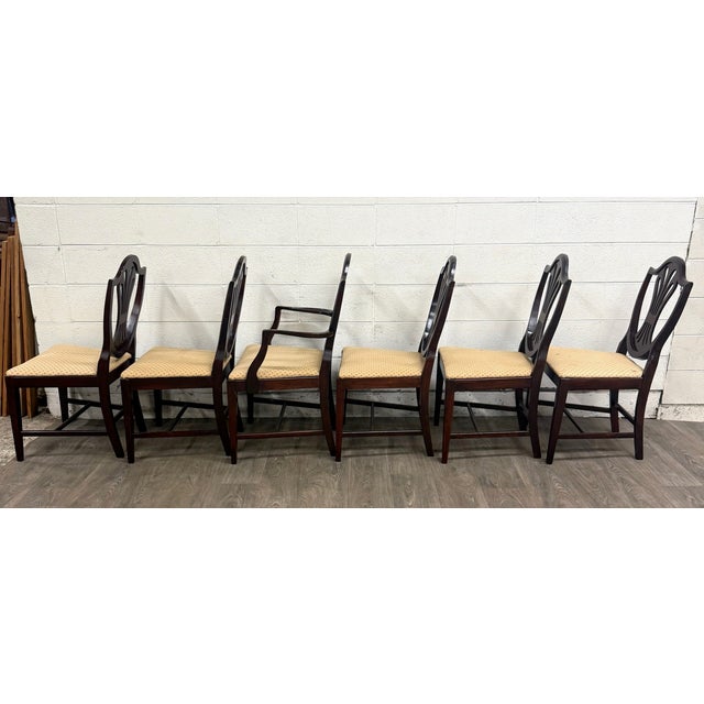 Antique Hepplewhite Duncan Phyfe Style Mahogany Dining Chairs - Set of 6 For Sale - Image 13 of 14