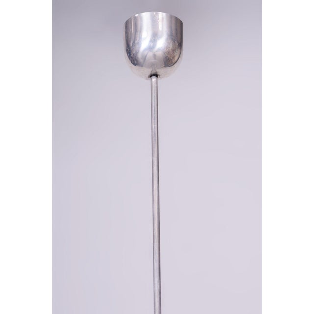 1950s Mid-Century Chandelier in Chromed Steel by Napako, Czech, 1950s For Sale - Image 5 of 13