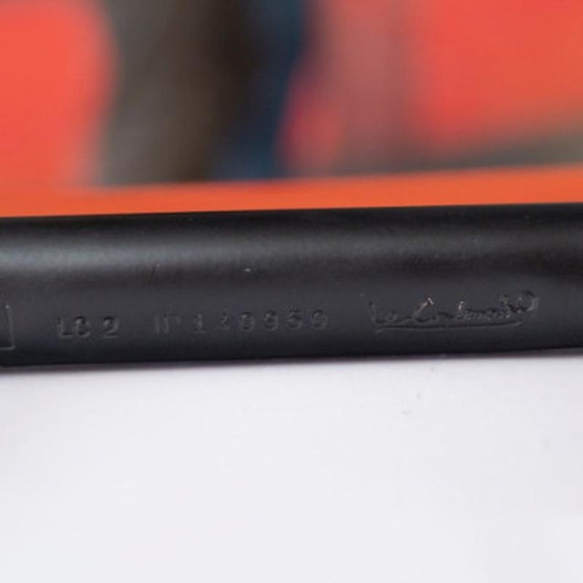 Red Vintage LC2 Chair in Red Leather by Le Corbusier and Pierre Jeanneret, 1928 For Sale - Image 8 of 16