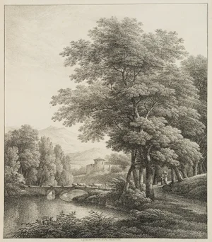 C. Hammer, Arcadia is Everywhere, 1855, Pen on Paper