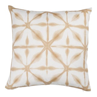 Schumacher Andromeda 18" Pillow in Sand For Sale