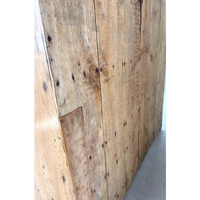 Wood Early 19th Century Pine Linen Cabinet / Armoire For Sale - Image 7 of 9