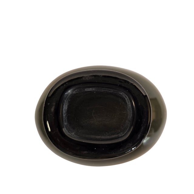 Per Lutken Holmegaard Mid 20th Century Holmegaard Per Lütken Smoky Lowball Tumblers With Ribbed Pedestal – Set of 6, Mid-Century Danis For Sale - Image 4 of 17