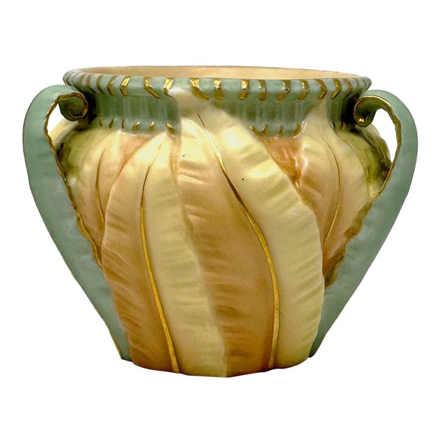 Early 20th Century Miniature Royal Worcester Blush Ivory Jardiniere For Sale