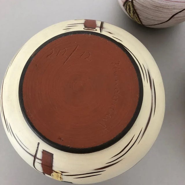 Ceramic Pottery Vases by Franz Schwaderlapp for Sawa Ceramic, Germany, 1960s, Set of 3 For Sale - Image 13 of 15