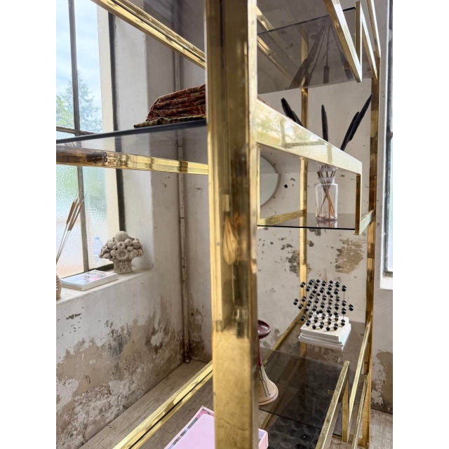 Regency Style Brass Shelf from Belgo Chrom, 1970s For Sale - Image 10 of 18