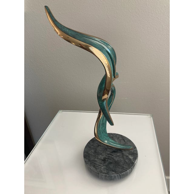 Bob Bennett Bob Bennett Bronze Sculpture. “Wings”. 17 of a Limited Edition of 100. For Sale - Image 4 of 7