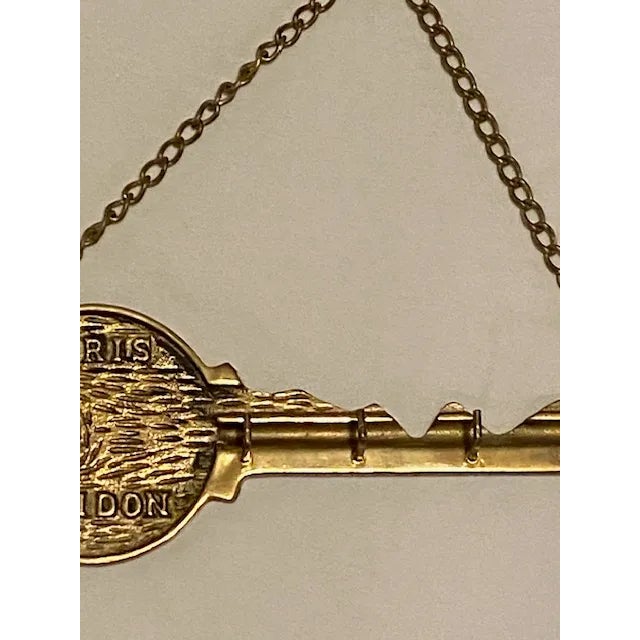 Pop Art Vintage Brass Oversized Sculptural Key Holder For Sale - Image 3 of 11