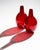 1960s Sculptural Ruby Red Glass Calabasse Vases by Wilhelm Braun-Feldweg for Hirschberg, 1950s, Set of 2 For Sale - Image 5 of 10