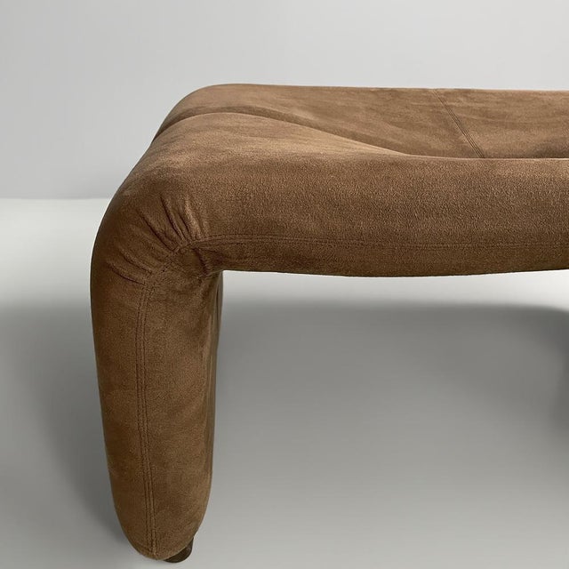 Animal Skin Italian Modern Poufs Coronado by Afra Tobia Scarpa for B&B, 1970s, Set of 2 For Sale - Image 7 of 10