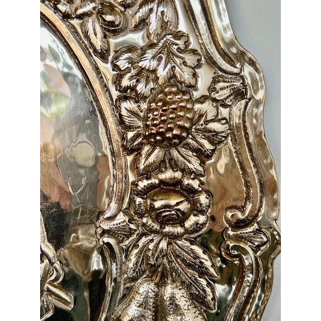 Pair of AntiqueSilvered Figural Wall Sconces, Europe, 19th Century For Sale - Image 13 of 14