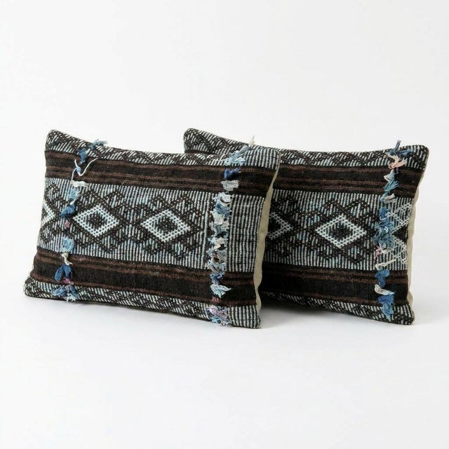 This beautiful 14'' x 20'' & 13'' x 20'' Turkish Kilim pillow cover set was made from authentic handwoven flatweave kilim....