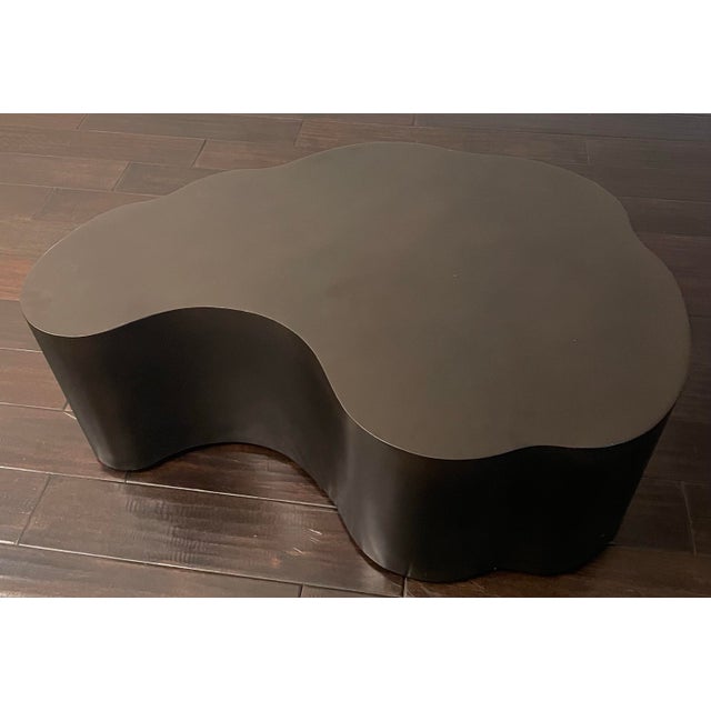 Mid-Century Modern Arteriors "Meadow" Organic Iron Coffee Table - Antique Bronze/Black For Sale - Image 3 of 10