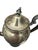 Vintage silver plated teapot, likely a Puritan style pattern with a reinforced handle, featuring a total volume of...