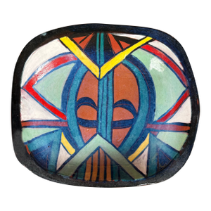 Taylor Ceramics Bowl Vintage Pottery Colorful Dish Catch All