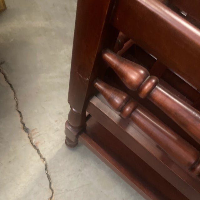 Wood 1970s Wooden Magazine Holder For Sale - Image 7 of 10