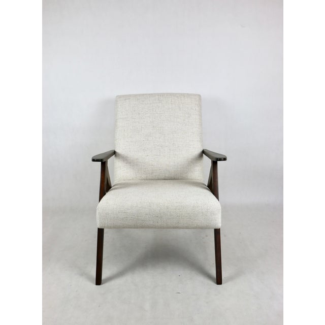 Vintage Model B-310 Chair in Ivory White Boucle, 1970s For Sale - Image 9 of 12