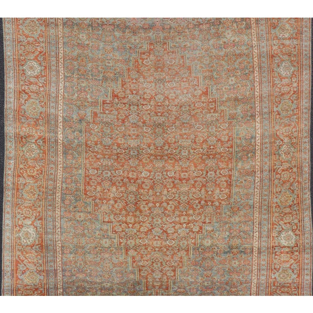 Antique Persian Bidjar Rug In Herati Design With Medallion In Soft Muted Colors. Keivan Woven Arts / rug...