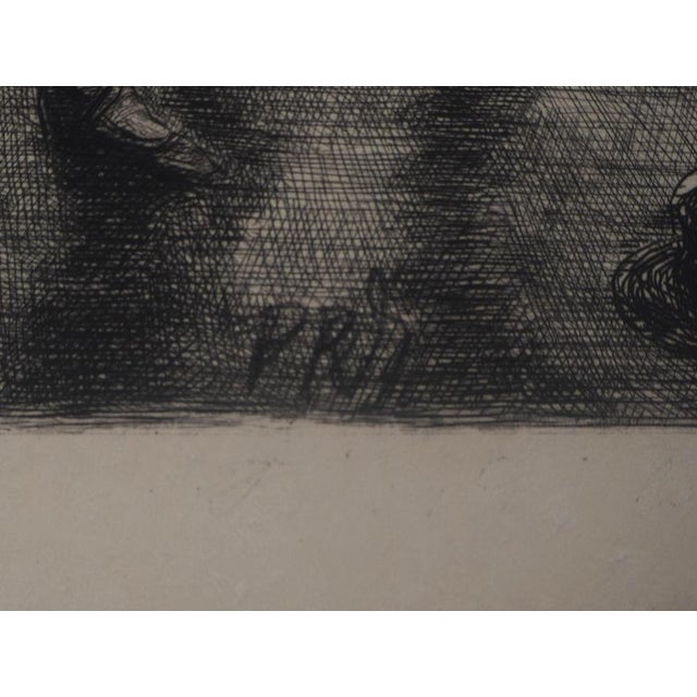 Paul Renouard, Actors at Rest, 1893, Original Etching For Sale - Image 3 of 7