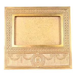 Tiffany Studios New York Adam Bronze Doré Desk Calendar Frame or Picture Frame