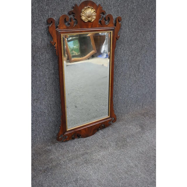 Mid 20th Century Henkel-Harris Mahogany & Gilt Mirror For Sale - Image 5 of 8