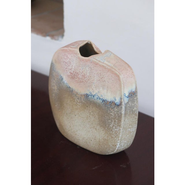 1970s Modernist Pebble Vase in Porcelain by Virebent, France, 1970s For Sale - Image 5 of 12