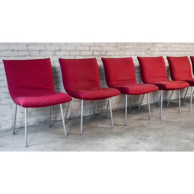 Mid-Century Modern Vintage Pascal Mourgue for Ligne Roset "Calin" Dining Chairs - Set of 6 For Sale - Image 3 of 14