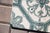 Ceramic Art Deco Tiles Set of 8 Large Portuguese Sage Green & White Floral Geometric Design c.1920s For Sale - Image 7 of 16