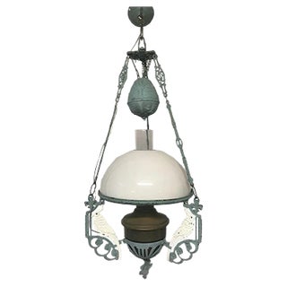 Vintage Pendant Lamp with Parrots For Sale