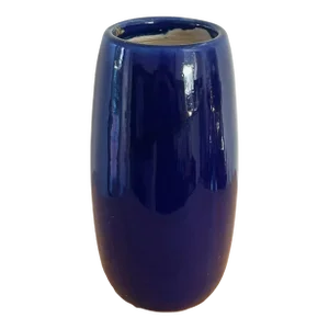 Antique Chinese Ceramic Vase in Blue Glaze