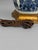 Wood Mid-20th Century Dutch Delft Blue-and-White Ceramic & Giltwood Lamps - a Pair For Sale - Image 7 of 10