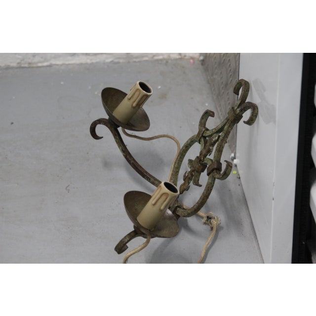Vintage Royal Lily Decor Wall Lamps, 1950s, Set of 2 For Sale - Image 13 of 18