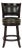 Swivel Counter Stool, Cappuccino & Black For Sale