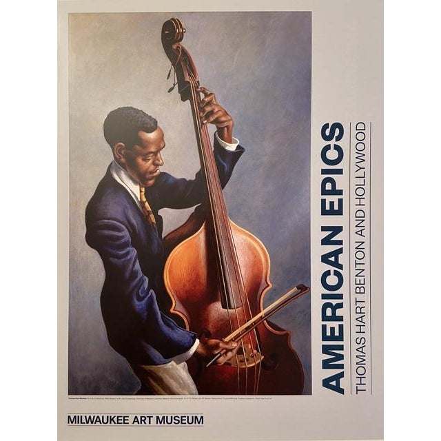 "American Epics, Thomas Hart Benton and Hollywood" Rare Museum TWO SIDED poster, 2016 TWO SIDED Museum Exhibition...