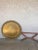 36" large Moorish style hand hammered brass tray table, could be use as a coffee table or low dining table, this is how...