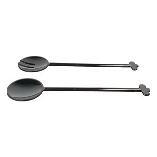German Postmodern Salad Servers from Leonardo, 1980s, Set of 2 For Sale