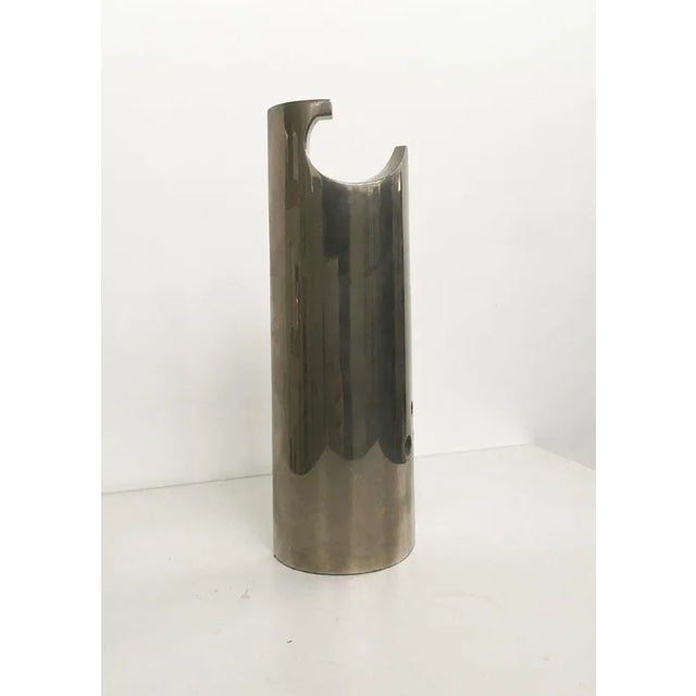 Metal Edmondo Cirillo, Stele Abstract Sculpture, 1980s, Nickel Plated Bronze For Sale - Image 7 of 13