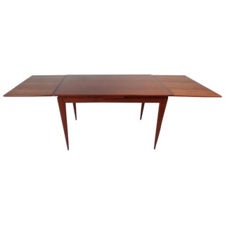 Mid-Century Modern Teak Draw-Leaf Dining Table by Niels Otto Møller For Sale