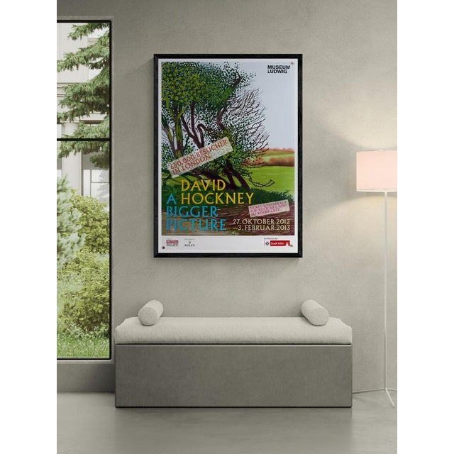 The Piece This original exhibition poster promotes the significant "A Bigger Picture" retrospective held at the Museum...