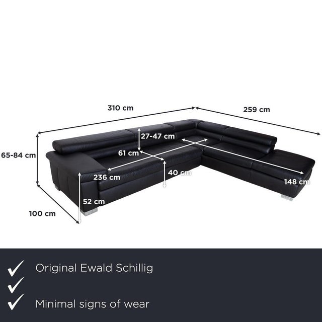 The Ewald Schillig Courage corner sofa is a true statement of comfort, instantly catching the eye with its striking...