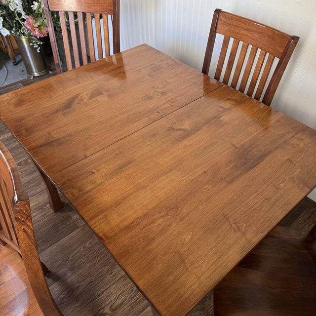 Solid Wood Craftsman Mission Style Dining Set For Sale - Image 11 of 11